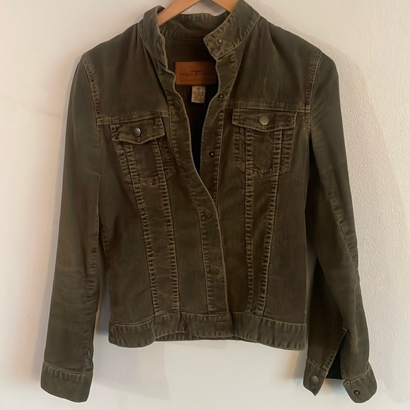Sergio Valente Khaki Green Corduroy Jacket Size M - Picture 1 of 14
